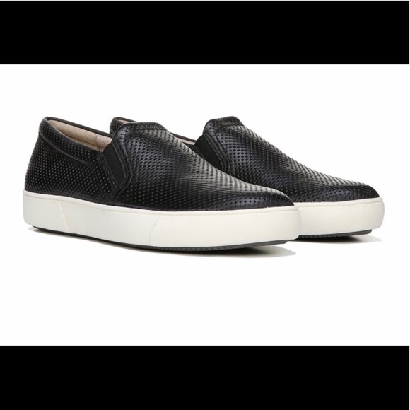 Naturalized Marianne black leather slide on shoe